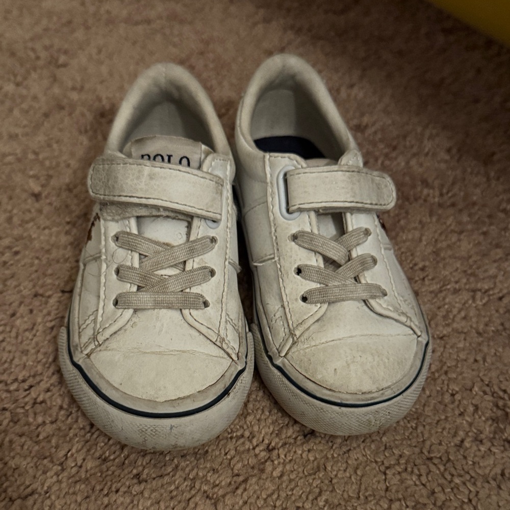 Polo by Ralph Lauren Kids Cream Sneakers